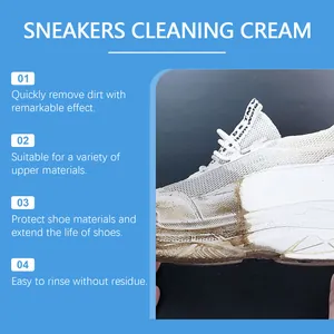 Crème nettoyante professionnelle pour baskets qui élimine efficacement la saleté