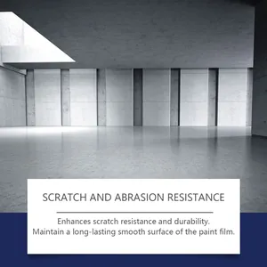 Detailed view showing scratch and abrasion resistance of epoxy floor primer coating