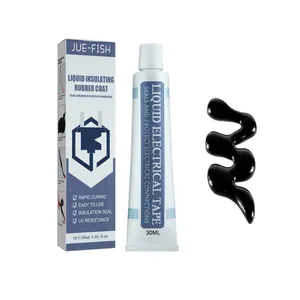 Jue-fish 30ml zwart vloeibaar isolatietape en rubberen coating voor draadafdichting