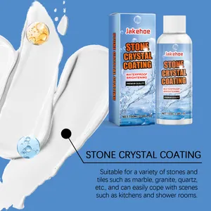 Flacone di rivestimento in cristallo di pietra con texture su sfondo blu professionale