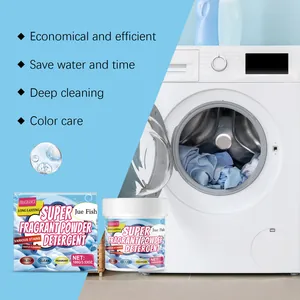 Jue Fish laundry powder for deep cleaning and long lasting fragrance in washing machine
