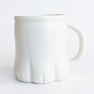Taza de helado única en cerámica con forma de fantasma 3D para decorar Halloween