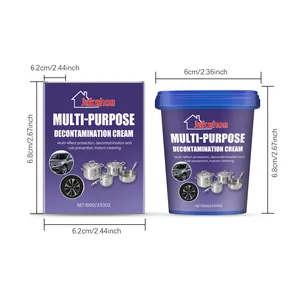 Multi-purpose kitchen stainless steel cleaning cream with product dimensions 100g.