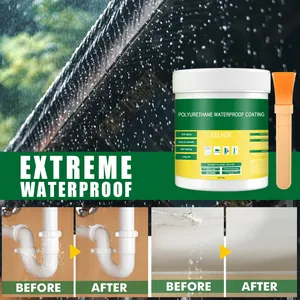 Detailed infographic of EELHOE waterproof sealant showing effective before and after results