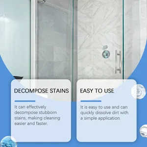 Effective household multi-use cleaning gel for decomposing stubborn stains in bathrooms