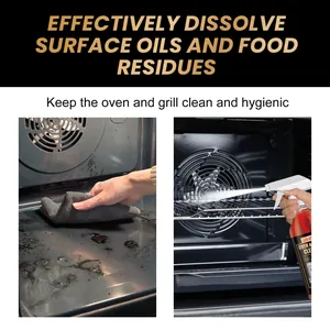 Effective oven and grill cleaner spray for dissolving tough grease and food residues