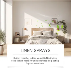 Beneficios del spray para lino en un dormitorio minimalista para un ambiente fresco.