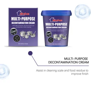 Multi-purpose stainless steel cleaning cream for removing kitchen grease and scale