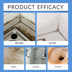 Efficacy of multi-purpose cleaning gel on wall, glass, and toilet surfaces