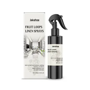Spray de lino Jakehoe de aros de fruta con envase para fragancia del hogar