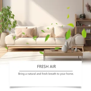 Gemütliches Wohnzimmer-Interieur, das frische Luft durch Aroma-Ätherische Öle darstellt
