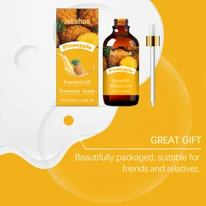 100ml Ananas Ätherisches Öl Set mit Glaspipette in einer Premium-Geschenkverpackung.