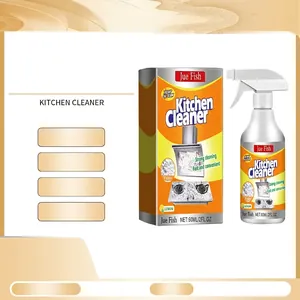 Nettoyant Mousse Cuisine Jue Fish Spray Éliminateur de Taches d'Huile Lourdes pour Hotte Cuisinière Parfum Citron Mousse Nettoyage Profond