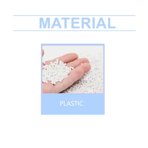 Detail view showing high-quality white plastic pellets used in selfie mirror material
