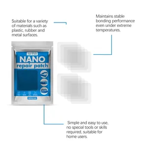 Λεπτομέρεια 10 αδιάβροχων επιθεμάτων NANO για φουσκωτά είδη πισίνας και σκηνών.