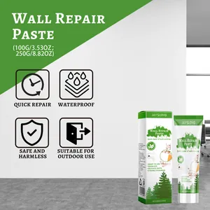 Odorless wall repair paste set for waterproof quick filling and cracking repair