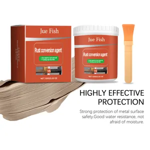 Σετ μετατροπέα σκουριάς Jue Fish με δοχείο 100g, πινέλο και προστατευτική επίστρωση.