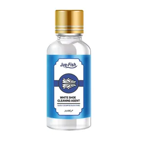 Jue-Fish 30ml portable white shoe cleaning agent and stain remover for sneakers