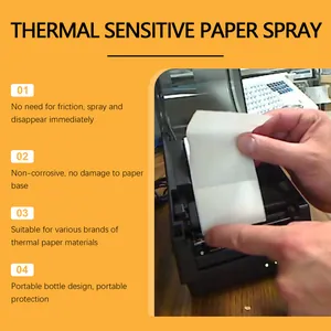 Liste détaillée des caractéristiques du spray pour papier thermique et protection