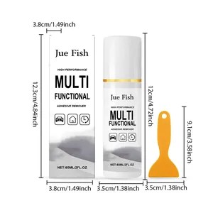 Multi-functional adhesive remover 60ml with scraper tool dimensions