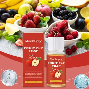 MoonSpry indoor fruit fly trap with natural fruit bait formula for kitchen 20ml