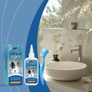 Jue Fish home stain cleaner gel with brush for bathroom tile and grout cleaning