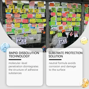 Detail view showing rapid dissolution technology of multipurpose adhesive remover.