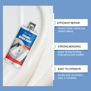 Professional ceramic tile repair agent for bathroom and kitchen sink cracks restoration