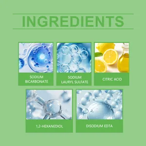 Détails des ingrédients du nettoyant lave-vaisselle: acide citrique et bicarbonate.
