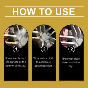 Detailed step-by-step instructions for car wheel hub rust removal spray application process