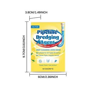 Detailed dimensions of Jue Fish pipeline dredging powder packaging for storage and logistics
