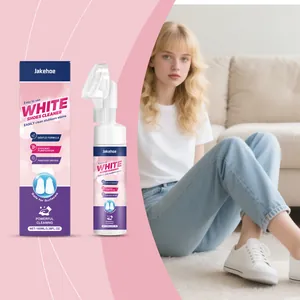 Nettoyant pour chaussures blanches Jakehoe en mousse avec brosse pour taches tenaces