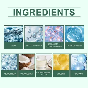 Detailed ingredient list for gentle laundry cleaning sheets showing chemical components