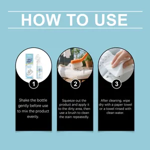 Instructions étape par étape pour utiliser la mousse nettoyante pour chaussures blanches