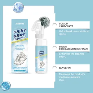 Mousse de nettoyage pour chaussures blanches Jakehoe contre taches et jaunissement
