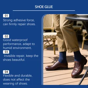 Caractéristiques de la colle à chaussures étanche et flexible pour chaussures en cuir.