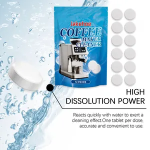 Deep cleaning coffee maker descaling tablets with high dissolution power effect