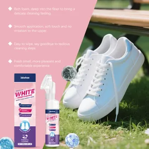 Nettoyant mousse efficace pour chaussures blanches avec tête de brosse