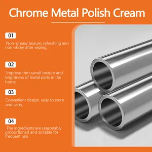 Professionelle Metallpolierpaste zum Reinigen und Glänzen von Edelstahloberflächen.