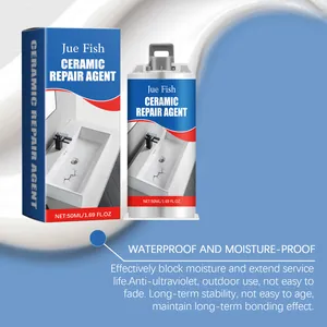 Detail view of Jue Fish ceramic repair agent with waterproof and anti-UV features