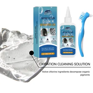 Active chlorine cleaning gel detail showing texture and oxidation solution formula