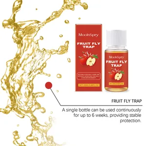 MoonSpry 20ml fruit fly trap liquid with packaging, provides up to 6 weeks protection.
