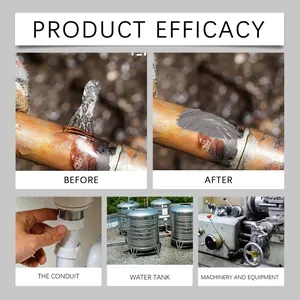 High-temperature resistant metal casting repair glue for industrial pipes and tanks
