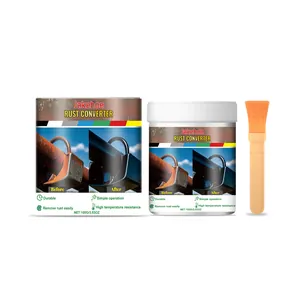 Jakehoe 100g Rostumwandler-Farbe Set mit Pinsel für Metall-Rostschutz und Rostentfernung.