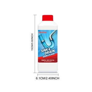 Dimensions of Jakehoe sink and drain unblocker powder bottle for kitchen cleaning
