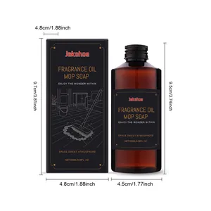 Jabón de aceite perfumado JAKEHOE con botella de 100 ml y dimensiones de caja