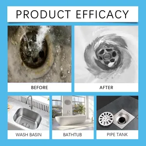 Effective drain cleaner powder for wash basin, bathtub, and bathroom pipe tank cleaning
