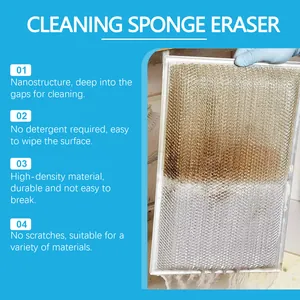 High-density nano cleaning sponge eraser removes heavy grease from metal filters
