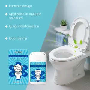 Jue Fish draagbare toiletverfrisser spray detail voor snelle geurverwijdering en fris