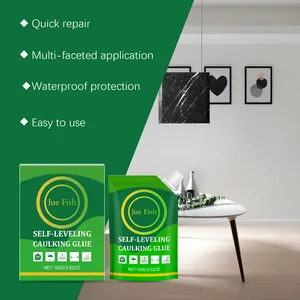 Jue Fish self-leveling floor joint repair glue with 100g pouch and waterproof protection